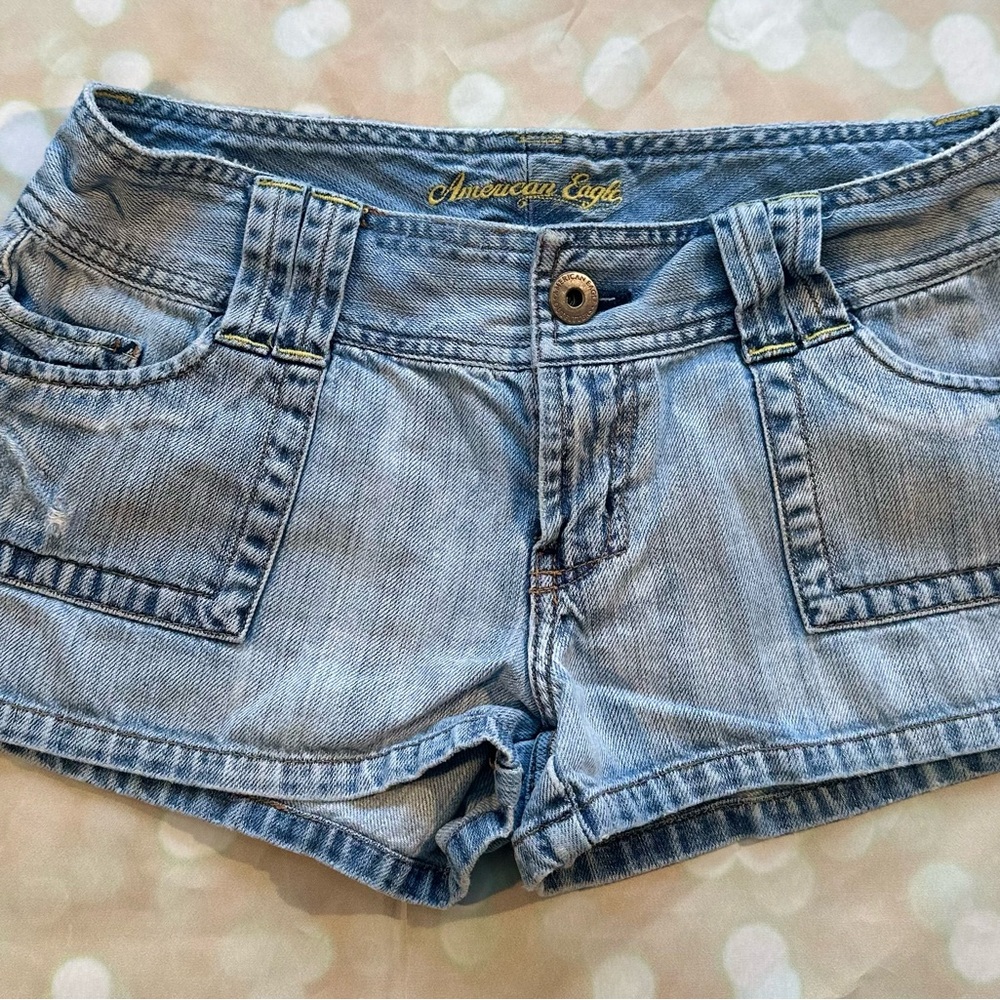 American Eagle Outfitters Light Blue Jean Shorts